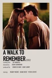A Walk To Remember By Isabella Aesthetic Movies Movie Posters Minimalist Movie Posters