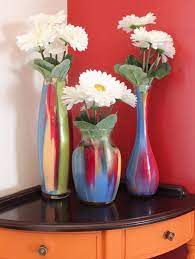 Need A Quick And Easy Way To Add Some Chic Decor To Your Home On A Budget Then You Ll Love These Painted Glass Diy Painted Vases Painted Glass Vases Diy Glass
