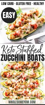 Keto Italian Sausage Stuffed Zucchini Boats Recipe This Easy Italian Sausage Stuffed Zucchini R Zucchini Boat Recipes Italian Sausage Recipes Italian Recipes