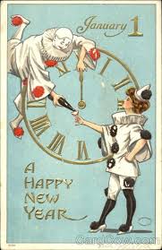 A Happy New Year Vintage Happy New Year New Year Postcard New Year Greetings