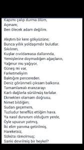 Kapimi Calip Durma Olum Acmam Ben Olecek Adam Degilim Cahit Sitki Taranci Siir Anlamli Alintilar Edebiyat