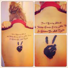 bob marley three little birds tattoo don t worry about a thing cause every little thing is gonna be all right little bird tattoos paw print tattoo tattoos