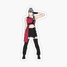 black pink kill this love lisa sticker by mintysuga redbubble