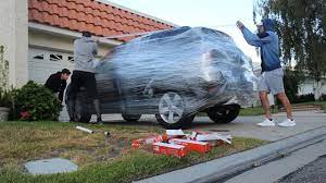 And i was given a short, friendly interview online back at that time. 3 200 Square Feet Of Saran Wrap Car Prank Youtube