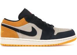 White gold black jordan 1. Jordan 1 Low Sail University Gold Black 553558 127