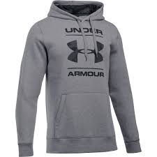 under armour mens rival camo blocked logo pullover hoodie