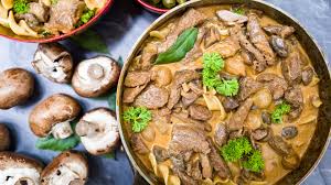 Garnish with parsley and serve with pappardelle pasta or recipe tips. The Definitive Beef Stroganoff The Moscow Times