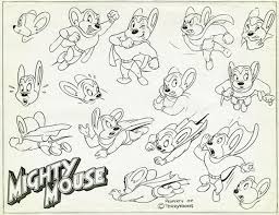 100 Character Model Sheets From Animation History Character Model Sheet Disney Concept Art Mighty Mouse