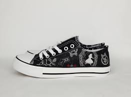 Black Alice In Wonderland Shoes Alice In Wonderland Shoes Custom Women Shoes Alice Sneakers Etsy Alice In Wonderland Shoes Converse Shoes Fashion Rockabilly Shoes