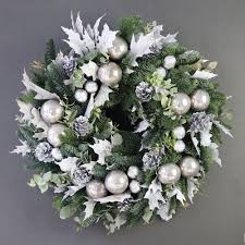 At kirkland's, we have a. Luxury White Silver Fresh Pine Christmas Wreath Free Delivery London