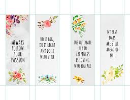 Print out just a couple, or print all of them today. Motivation Free Printable Bookmarks With Inspirational Quotes Blog Frases Picantes