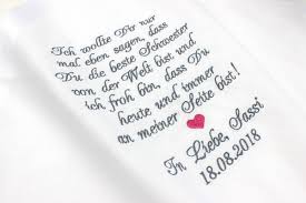 Meine freunde haben keine schlechten noten. Besticktes Taschentuch Schwester Der Braut Oder Des Brautigams Mazunikate