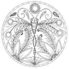 Dragonfly Floral Mandala Coloring Page Mandala Coloring Mandala Coloring Pages Fairy Coloring Pages