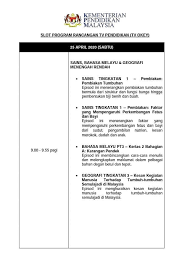 Jadwal tv bola malam hari ini disajikan lengkap dalam bentuk tabel agar mudah. Tv1 Jom Belajar Subjek Sains Bahasa Melayu Geografi Facebook