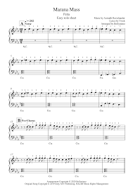 See more ideas about piano, piano sheet music, sheet music. 036 1 49 Marana Mass Easy Solo Sheet Https Bollypiano Com Product Marana Mass Easy Solo Sheet Easy Piano Keyboard Lessons Piano