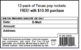 A Special Offer From Shelton Fireworks In Fair Play South Carolina Shelton South Carolina Pop Rocket