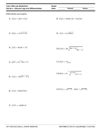 Which choice is the derivative of y 4x l 2 l x a. Pdf Derivatives Worksheet With Answers Pdf Derivatives Pdf Pdfprof Com
