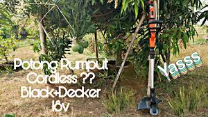 Check spelling or type a new query. Potong Rumput Baterai Cordless String Trimmer Stc1820epcf Black Decker Youtube