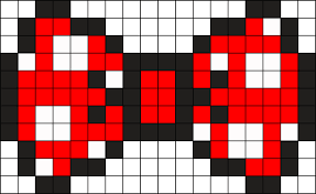 Minnie Mouse Bow Kandi Pattern Perler Bead Templates Beading Patterns Perler Beads Designs