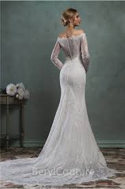 Classic Mermaid Off The Shoulder Vintage Lace Long Sleeve Wedding Dress 1 Jpg 700 1050 Wedding Dress Long Sleeve Wedding Dresses Ball Gown Wedding Dress