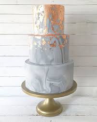 Check spelling or type a new query. Grey Marble Wedding Cake Decorated With Copper Leaf