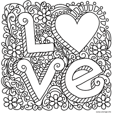 coloriage love zentangle st valentin a imprimer coloring pages quote heart donald duck