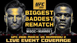 #ufc260live #ufctelecasttime #ufc260ufc 260 live telecast time in india, pakistan, nepal & bangladesh for free.how to watch ufc 260 live telecast explained. Ufc 260 Miocic Vs Ngannou Live Coverage Youtube