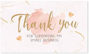 Thanking your customers for their initial purchase is the first step in getting them to buy from you again. Amazon Com 120 Thank You For Supporting My Small Business Cards 3 5 X 2 Inches Blush Pink And Gold Theme Custom Thank You Cards For Online Retail Store Handmade Goods Customer Package