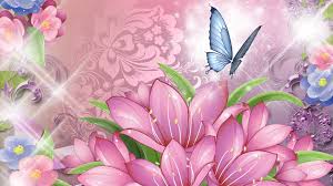 Tons of awesome pink butterfly backgrounds to download for free. Pink Butterfly With Flower Wallpaper Hd Download Free Mock Up