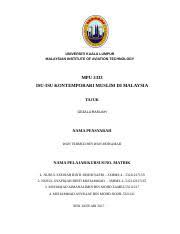 Sejarah dan perkembangan islam di malaysia. Gejala Rasuah Assignment Isu Universiti Kuala Lumpur Malaysian Institute Of Aviation Technology Mpu 3333 Isu Isu Kontemporari Muslim Di Malaysia Tajuk Course Hero