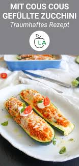 Vegetarisch Gefullte Zucchini Mit Mediterranem Cous Cous Fitness Rezept Gesunde Gerichte Rezepte Mediterrane Gerichte