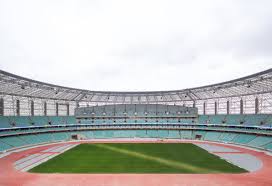Das nationalstadion baku war austragungsort des endspiels. Verhullte Arena Das Olympiastadion In Baku Aserb Structurae