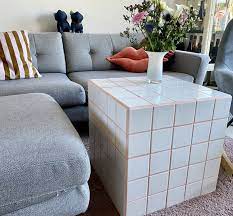 Our neighbors didn't really have a specific measurement or area they needed to fill for this project, which made it a little bit easier. Diy Decor Inspiration Tiled Tables Love Maegan
