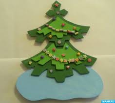 поделки из потолочной плитки своими руками для детского сада Master Klass Novogodnyaya Elochka Obemnaya Applikaciya Iz Potolochnoj Plitki Tvorchestvo Detskij Sad Podelki Svoimi Rukami