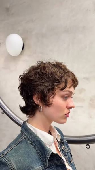 Pixie Curly Hair Cut
