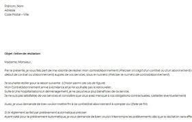 Les lettres de résiliation sont également. Lettre De Resiliation Modele Modele Gratuit De Lettre