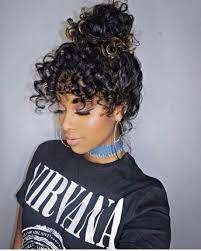 Pull your hair up and have fun accessorizing with your favorite scarves and headbands. 25 Easy To Do Curly Updos For Any Occasion Hair Styles Curly Hair Styles Natural Hair Styles