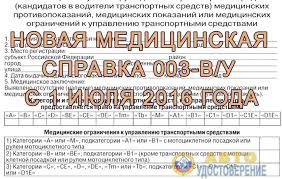 Novaya Medicinskaya Spravka Voditelej 003 V U V 2020 Godu Dejstvuet S 1 Iyulya 2016 Goda