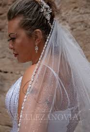 Glitter Wedding Veil, Sparkle Long Veil, Cathedral Glitter Wedding Veil  With Pearl, Fingertip Veil Glitter 1 Tier Beaded Bridal Sparkle Veil