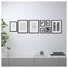 Knoppang Rahmen Mit Bild 8er Set Schwarz Ikea Home Improvement Projects Home Decor