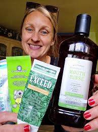 Exfoliant and toothbrush for clean feeling skin