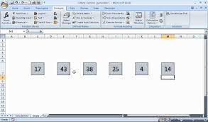 Create An Excel Lottery Number Generator