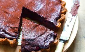 Tarte Au Chocolat Truffee Aux Framboises Par Julie Andrieu Gebak Taart