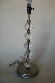 Stacked Crystal Five Ball Table Lamp Etsy