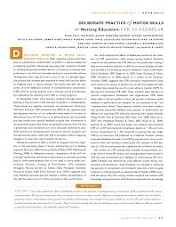 Are you a registered nurse or a medical practitioner looking for nursing assessment forms for your patient? Pdf Deliberate Practice Of Motor Skills In Nursing Education Cpr As Exemplar