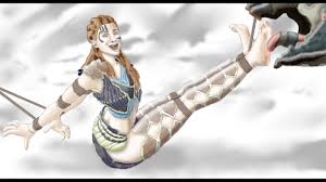 Drawing Aloy tied barefooted and tickled feet sole - YouTube
