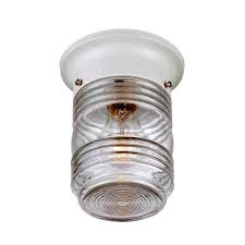 Acclaim Lighting Builder S Choice Collection Ceiling Mount 1 Light White Outdoor Light Fixture 101wh The Home Depot