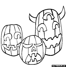 Scary ghosts, cats, bats, pumpkins, witches and scarecrows are just a few of the many coloring sheets and pictures in this section. Pumpkin Online Coloring Pages Thecolor Com