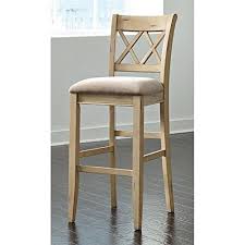 Tall Upholstered Barstool In Antique White Finish Set Of 2 Amazon Best Buy Classicfurnitures Upholstered Bar Stools White Bar Stools Bar Stools