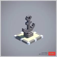 Anchor Statue Minecraft Statues Minecraft Minecraft Designs